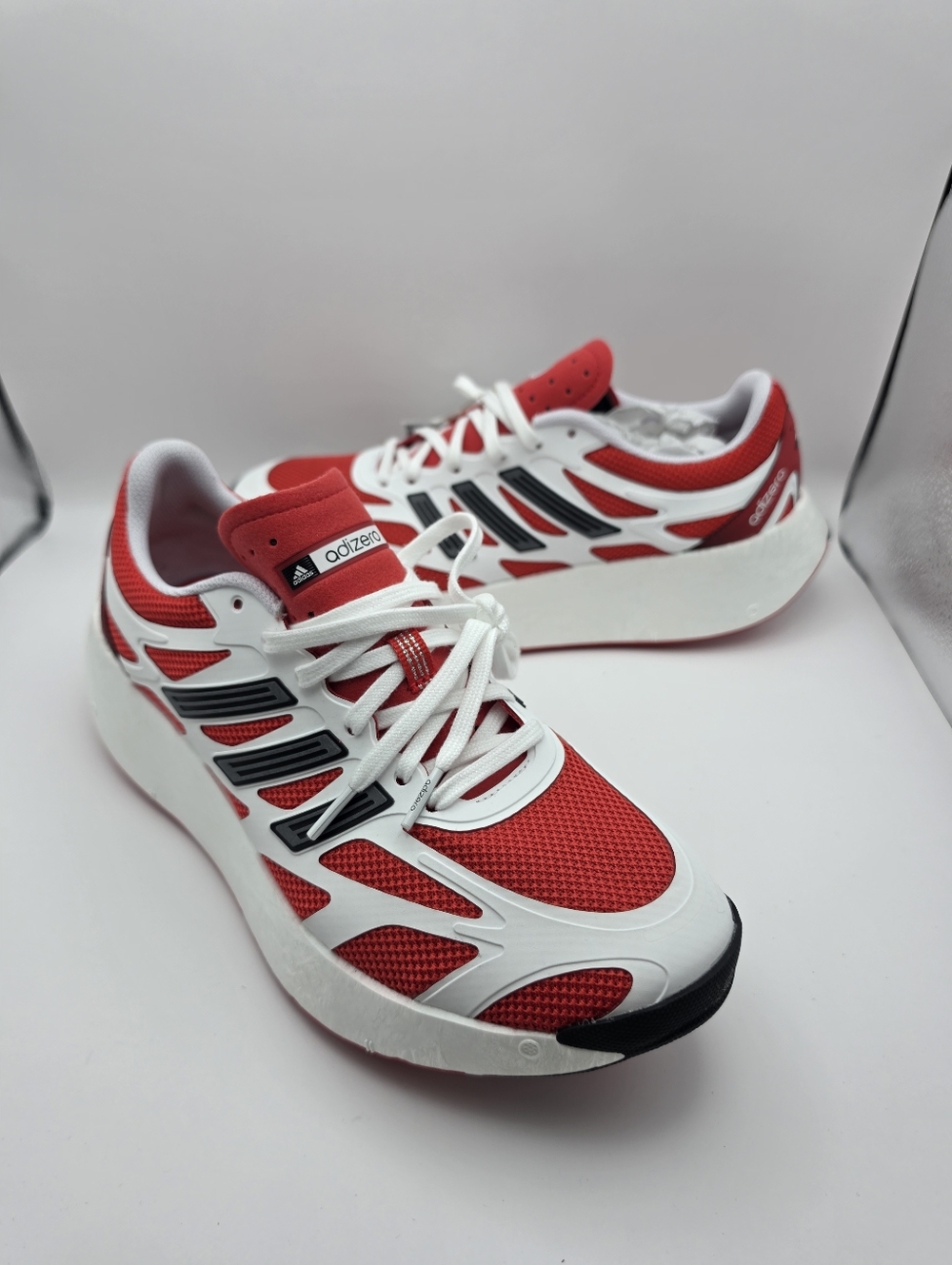 Adidas Adizero Aruku Running‎ Shoes Mens 9 White Pure Ruby JI0308